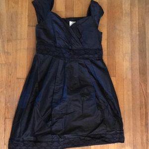 Black silk dress